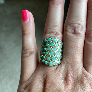 Turquoise stretchy ring